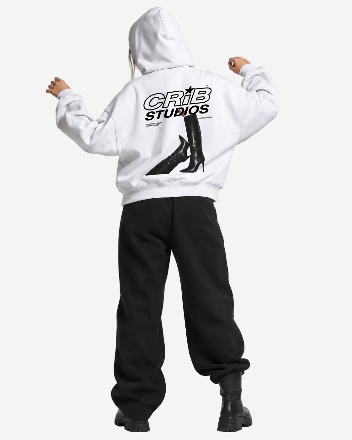 "Crib high heels" hoodie