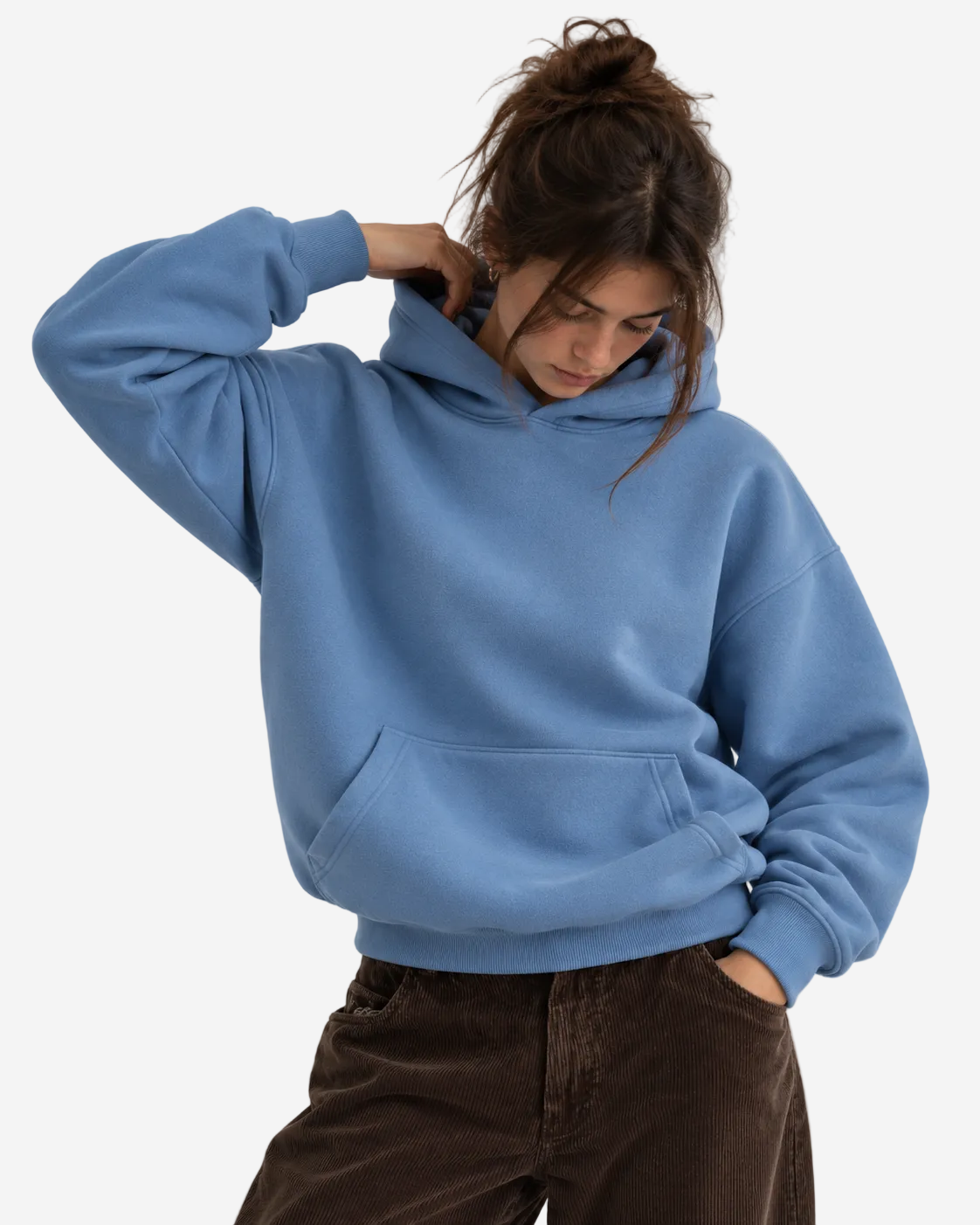"Basic dusty blue" hoodie