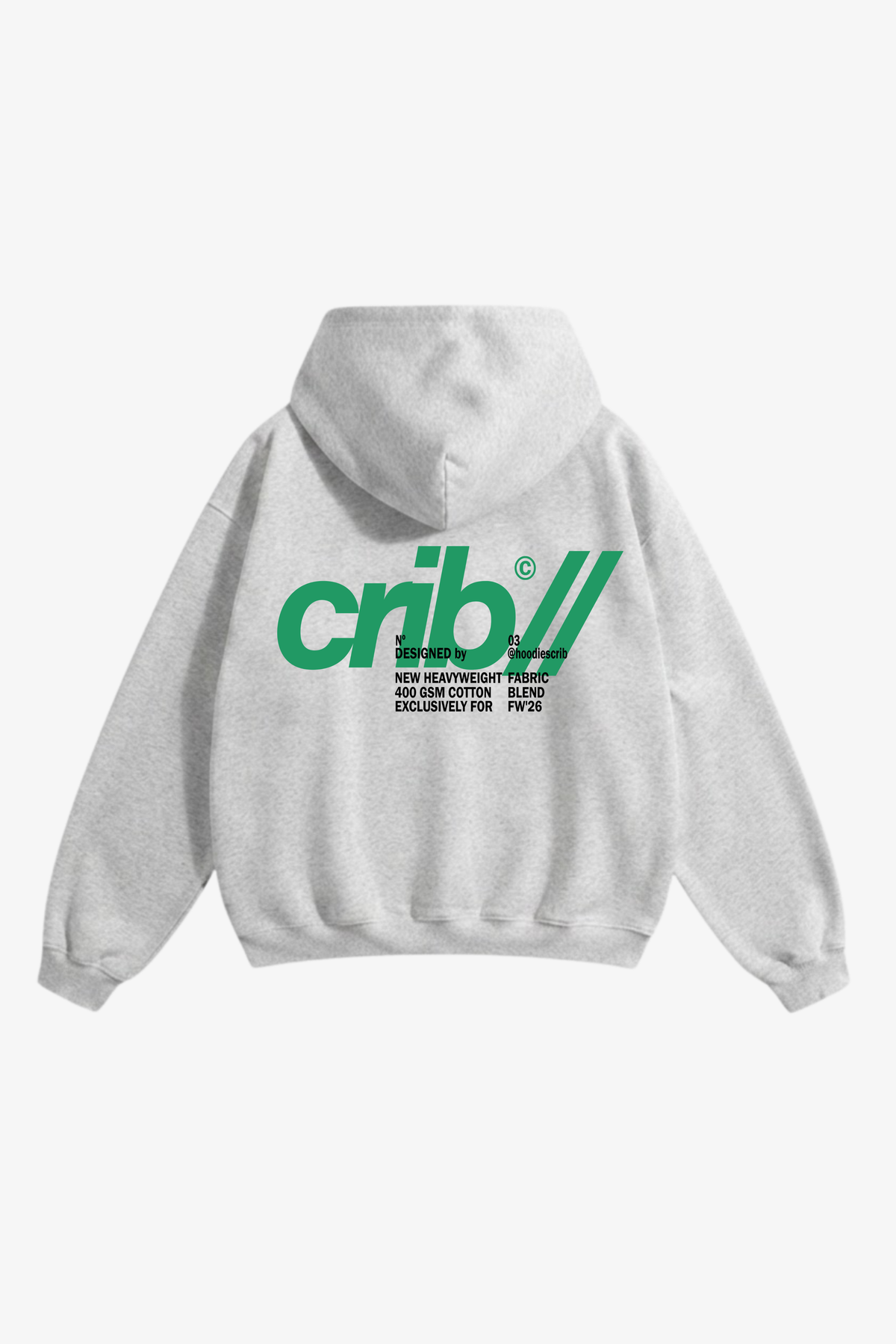 "Crib upgraded fabric" hoodie