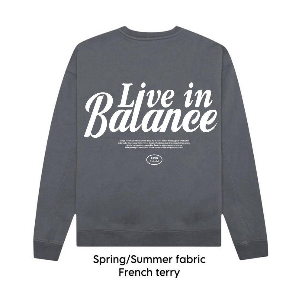"Balance" sweatshirt crew-neck