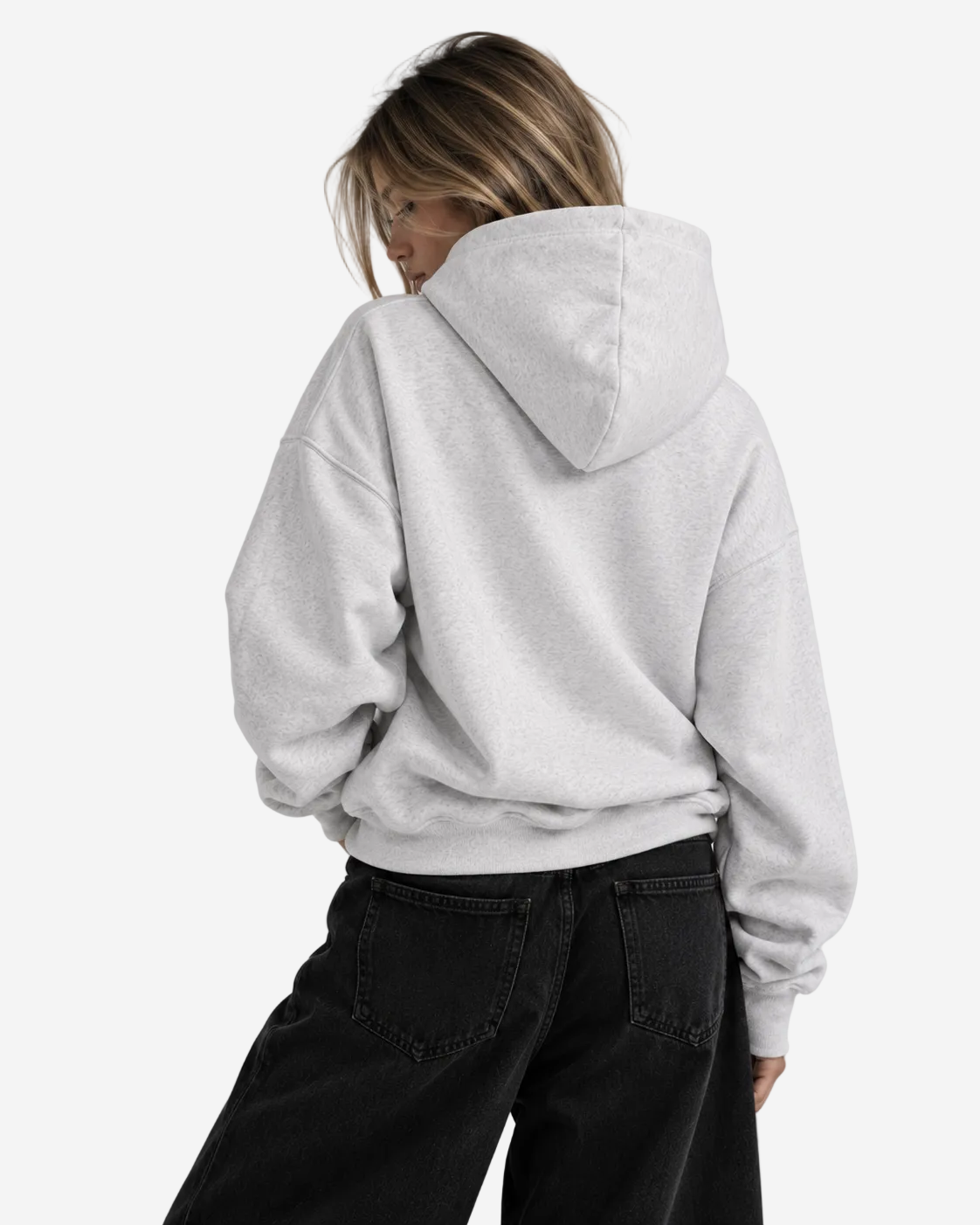 "Basic heather grey" hoodie