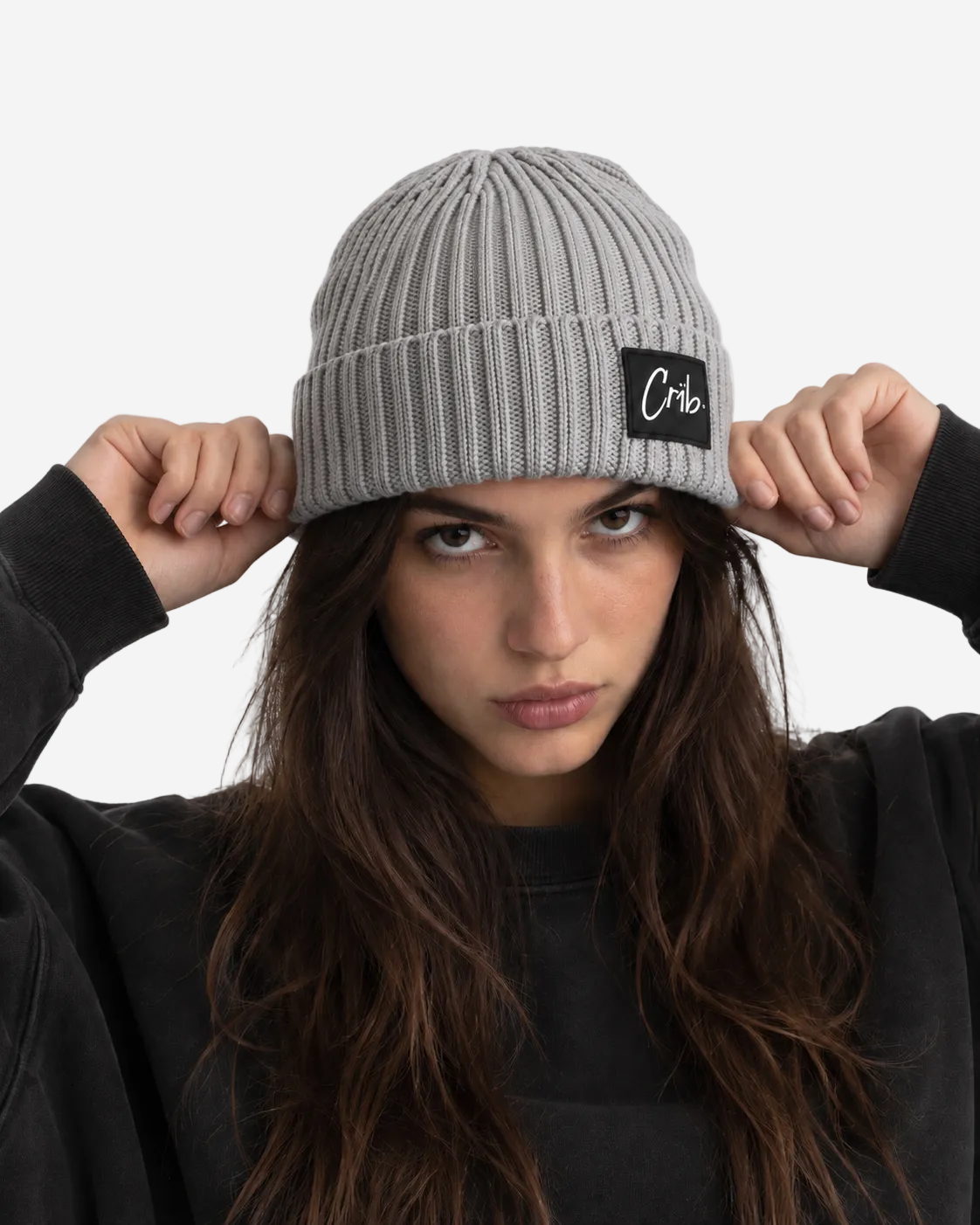 "Knit beanie" grey