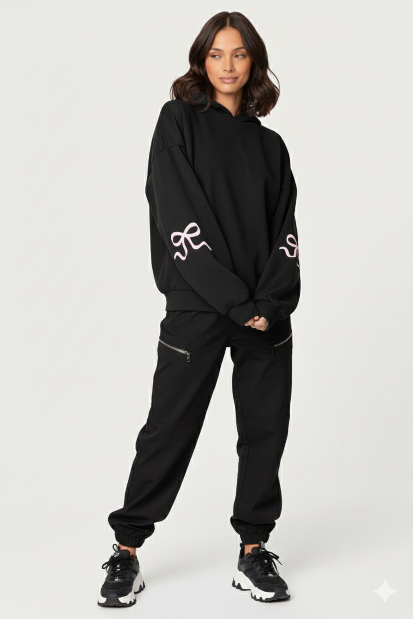 "Pink Bow" hoodie