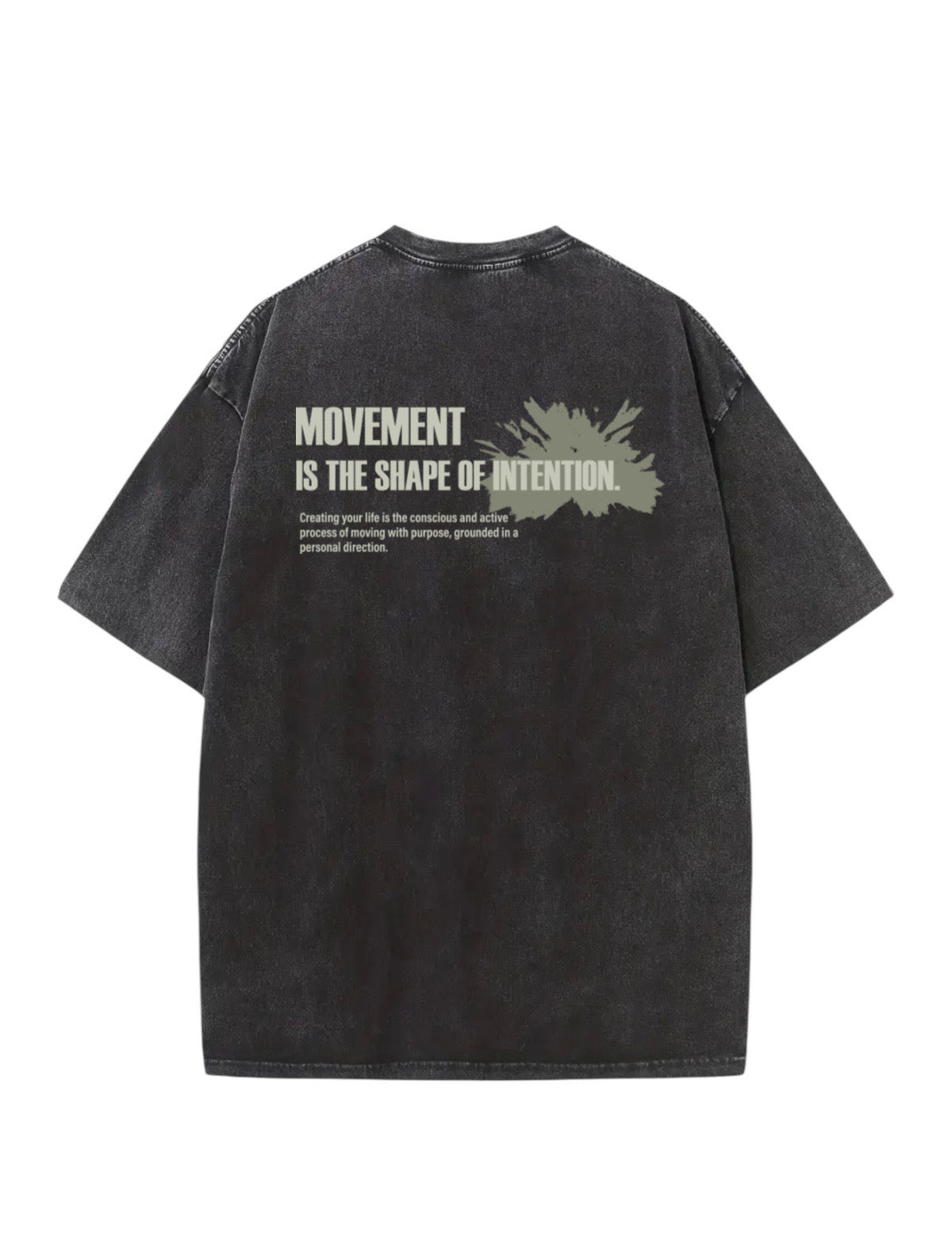 "Movement" Acid Washed Oversized t-shirt