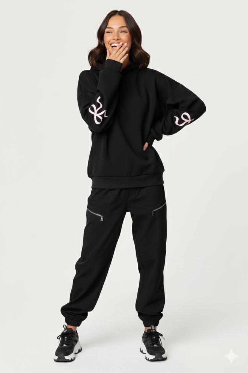 "Pink Bow" hoodie