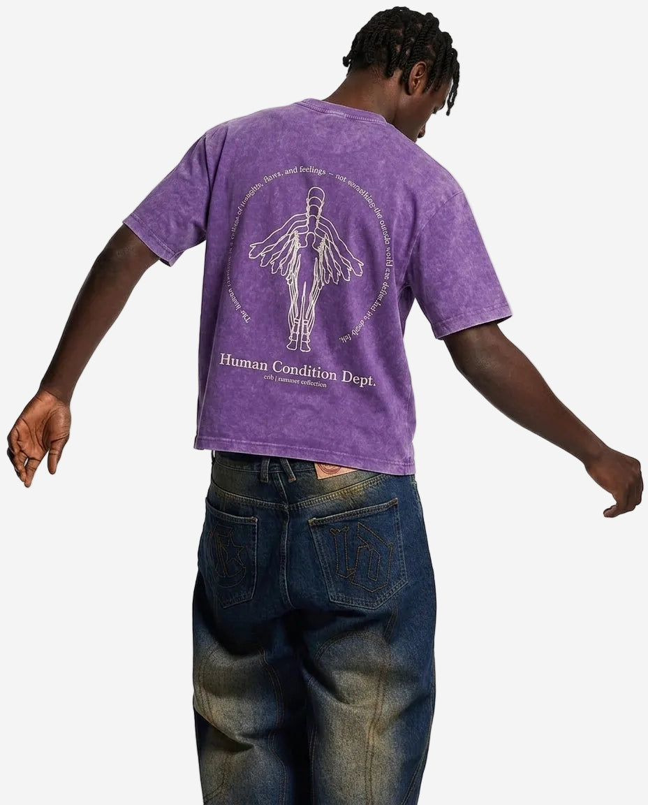 "Human Condition" Acid-Washed t-shirt