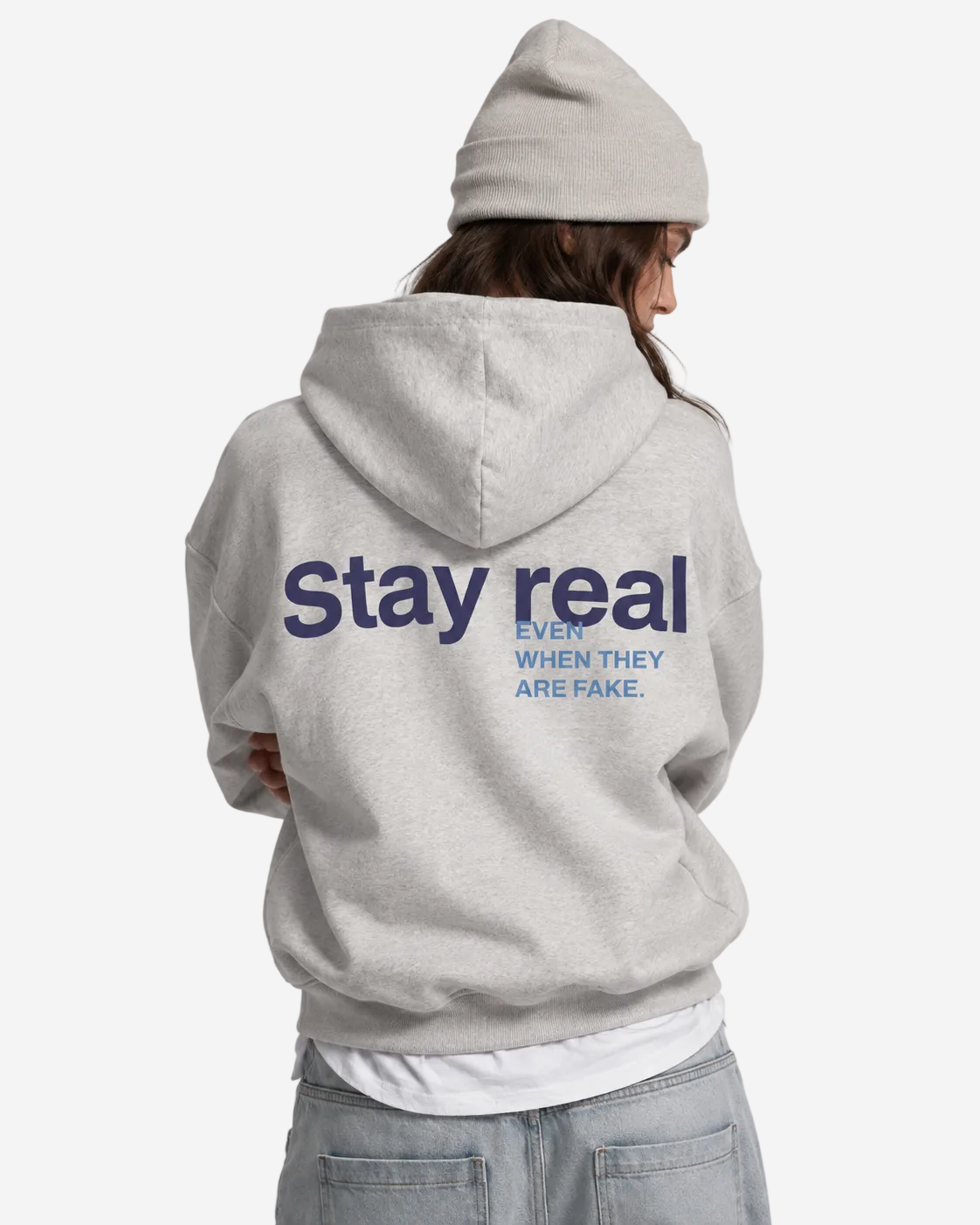 "Stay real" hoodie