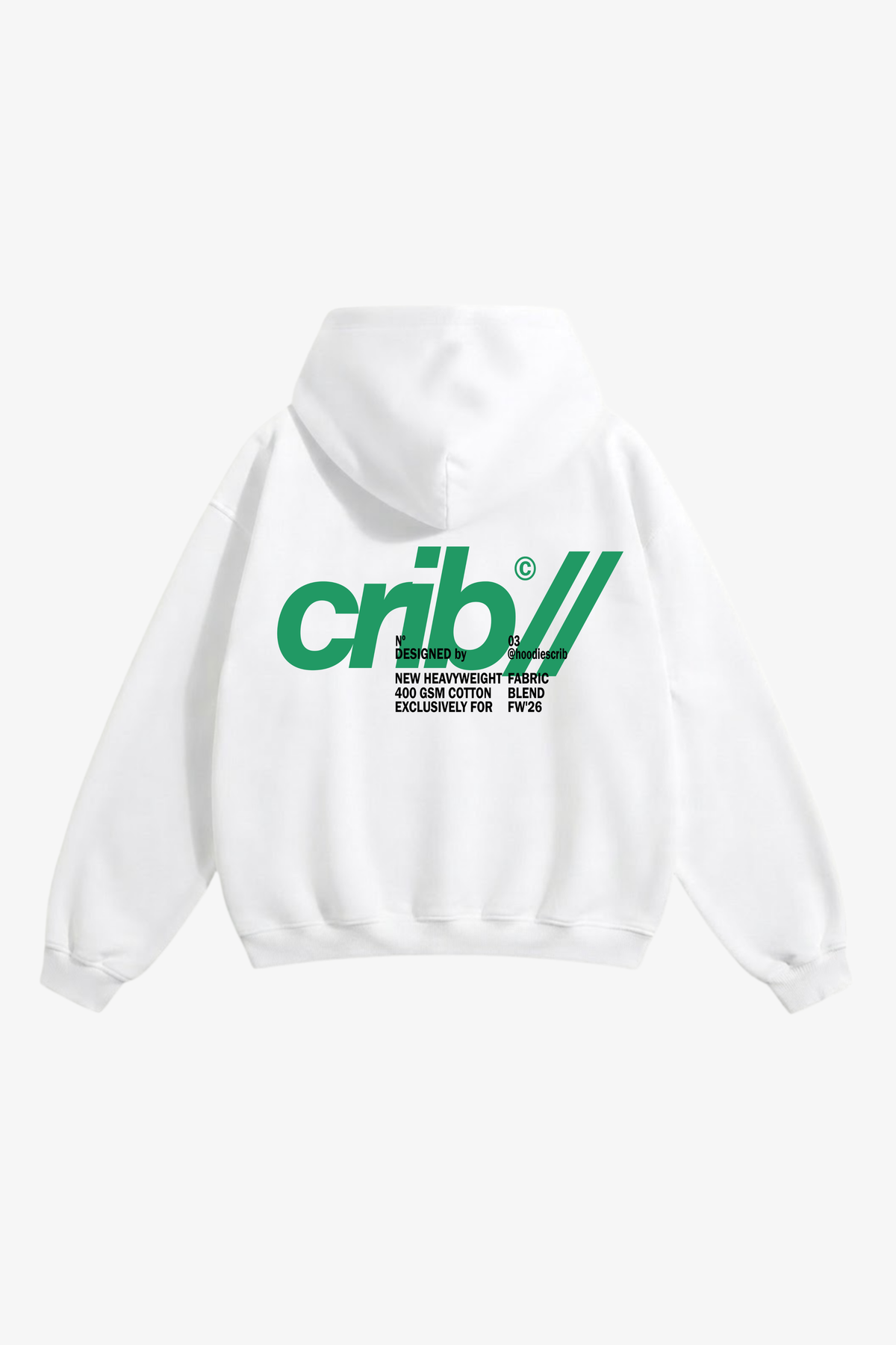 "Crib upgraded fabric" hoodie