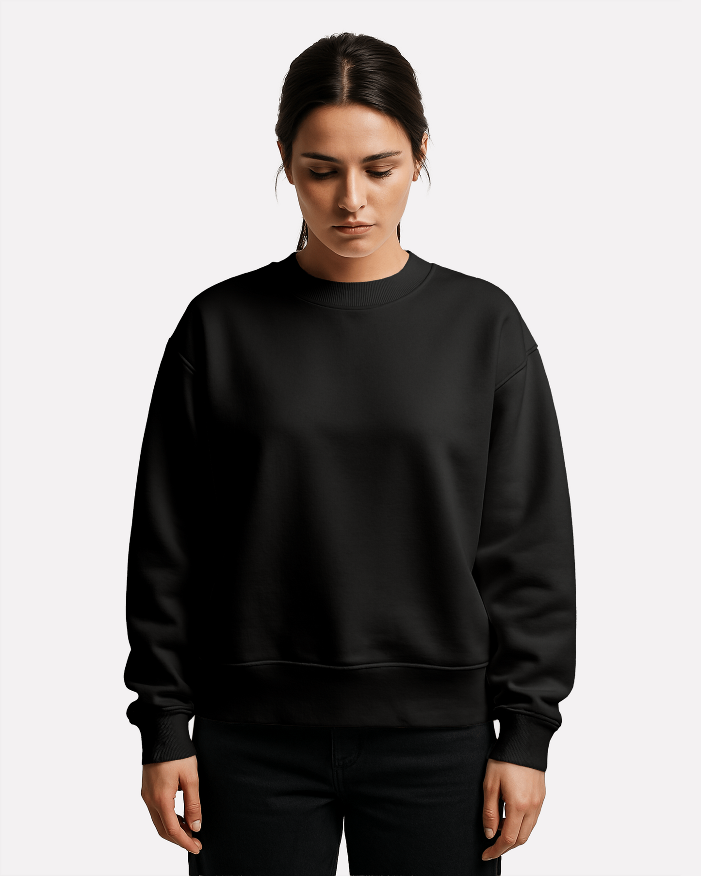 "Unisex Basic Black" sweatshirt