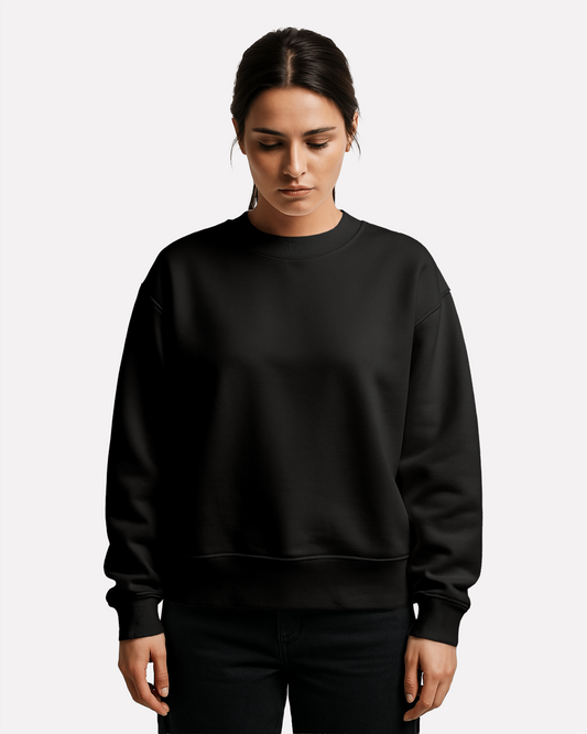 "Unisex Basic Black" sweatshirt
