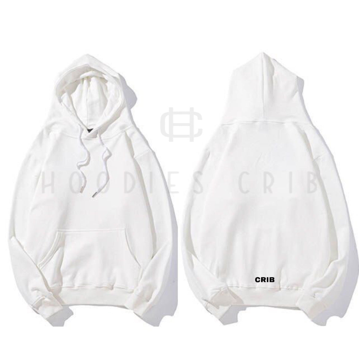 "Basic White" hoodie