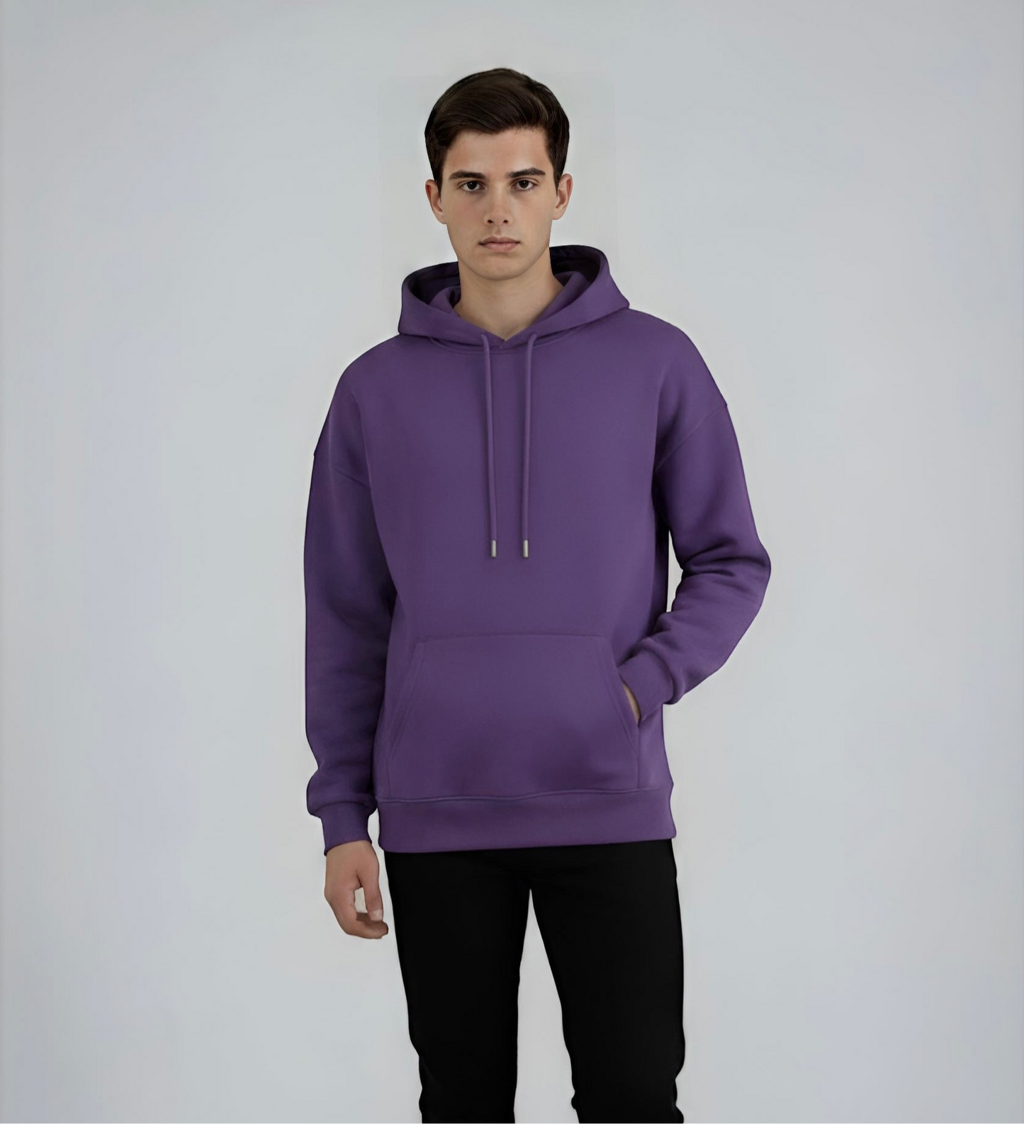 "Unisex Basic Dark Purple" hoodie