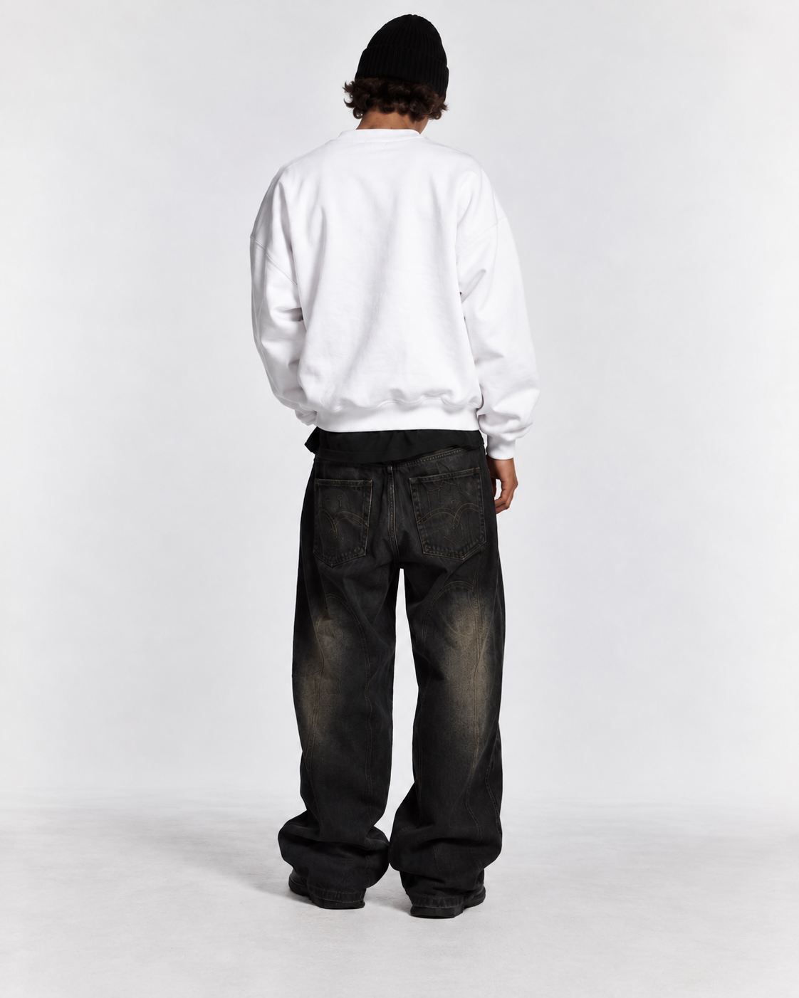 "Basic white" sweater