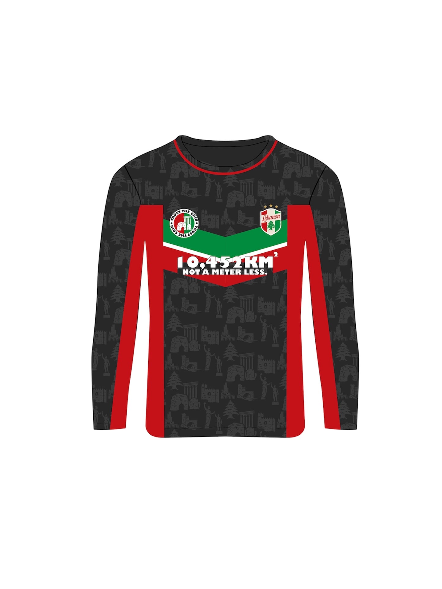 "Lebanese Unity" long-sleeve jersey black