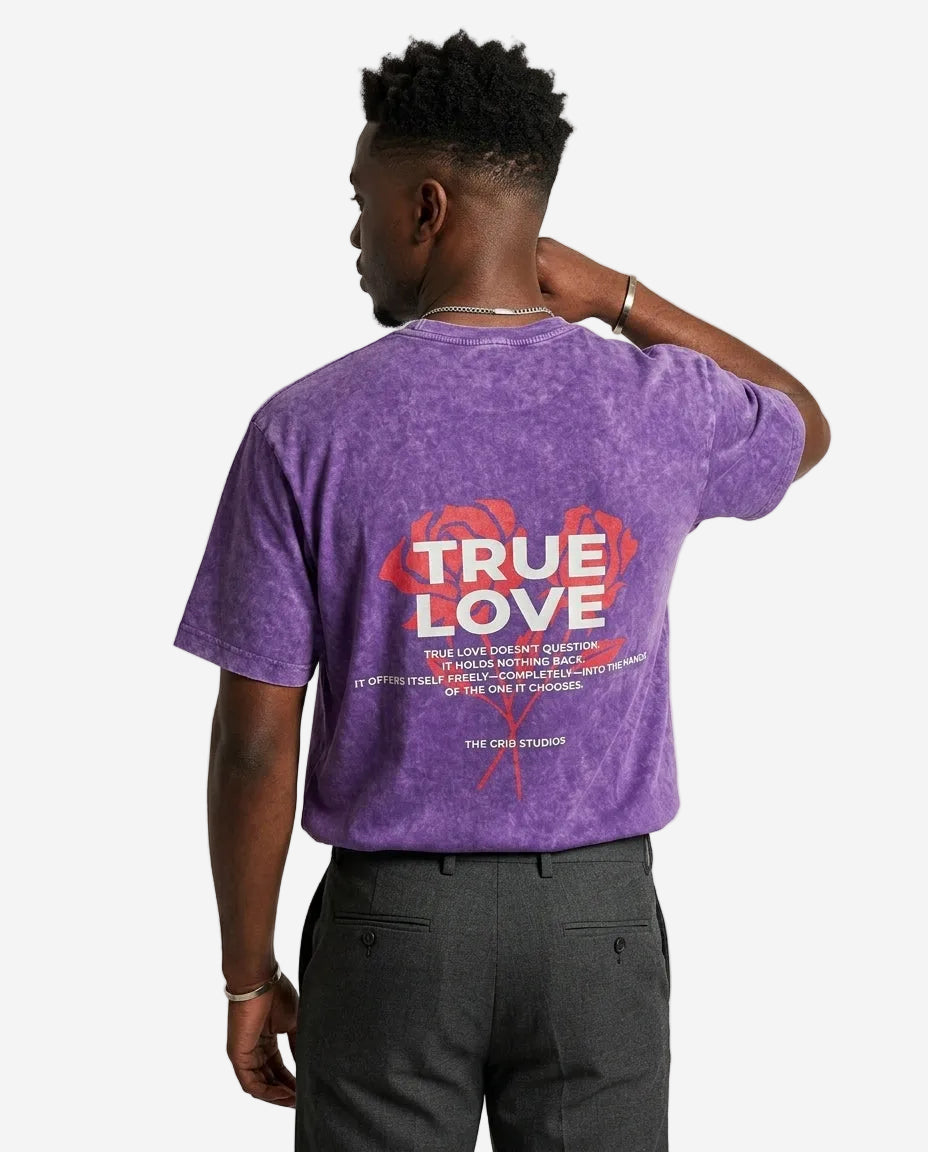 "True Love" Acid-Washed t-shirt