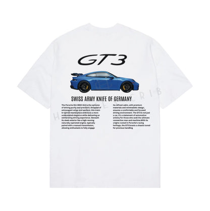 "Blue Porsche GT3" t-shirt (2 colors)