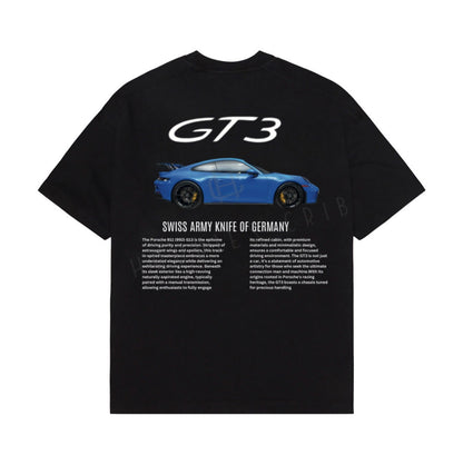"Blue Porsche GT3" t-shirt (2 colors)