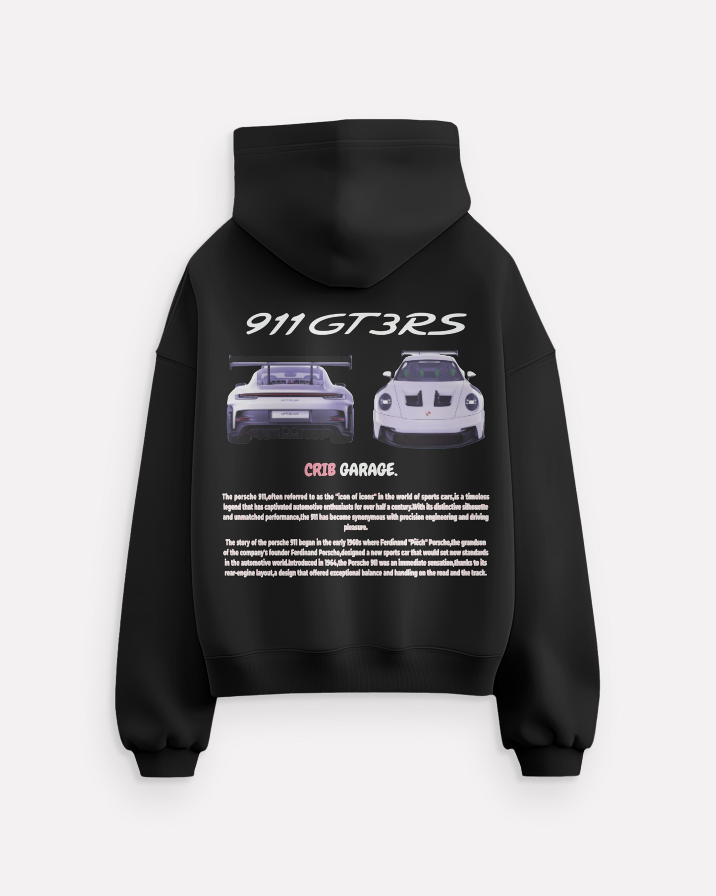 "Purple Porsche Crib Garage" hoodie