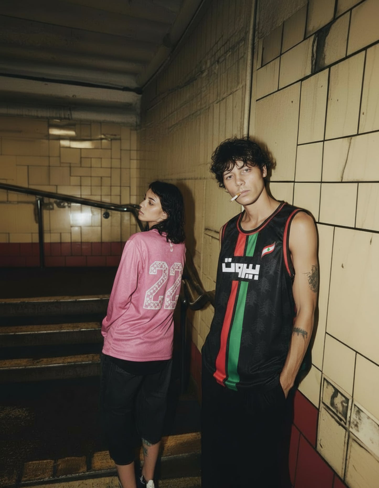 "Lebanese Streetwear Jersey" sleeveless black