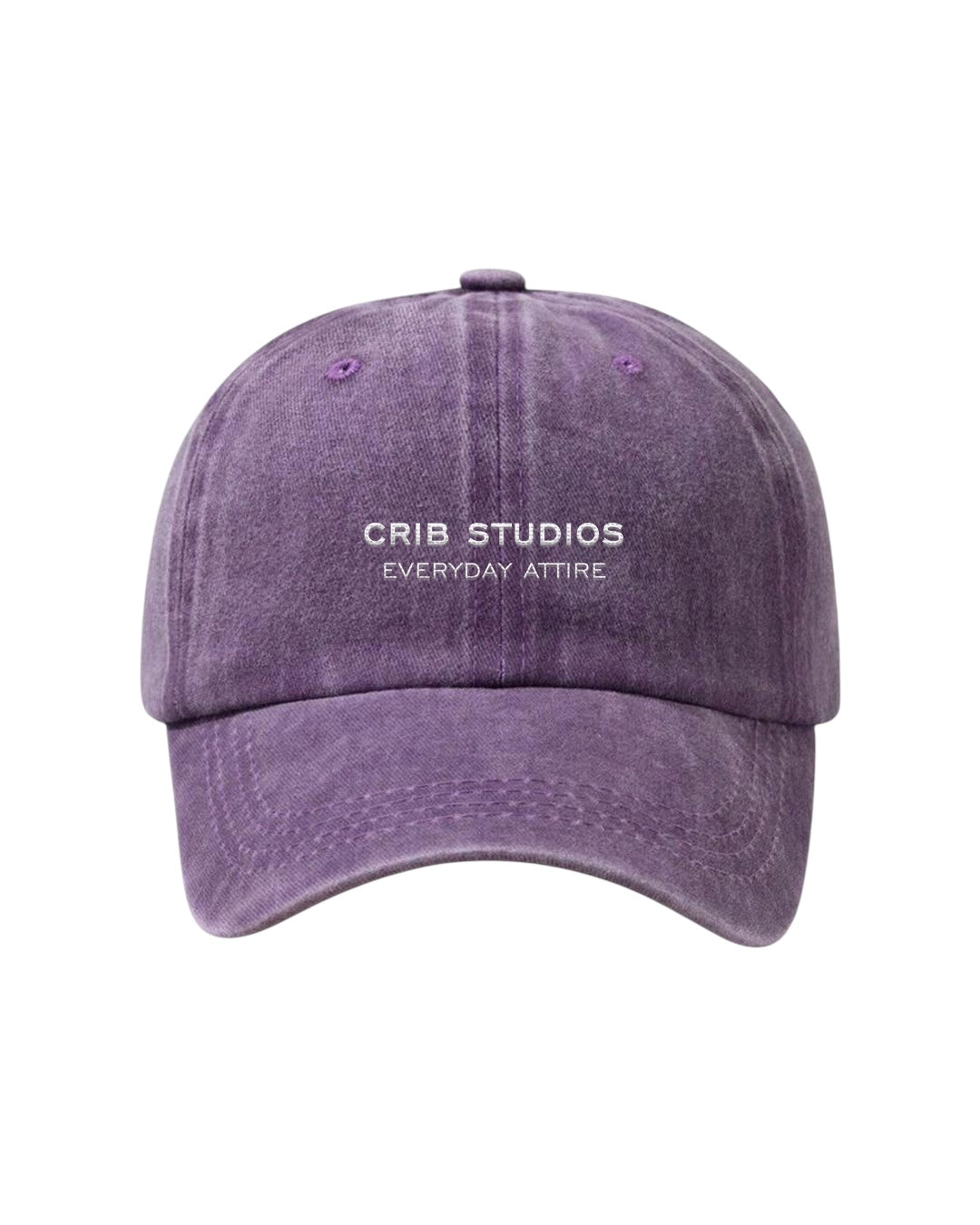 "Crib Studios" Purple acid washed cap