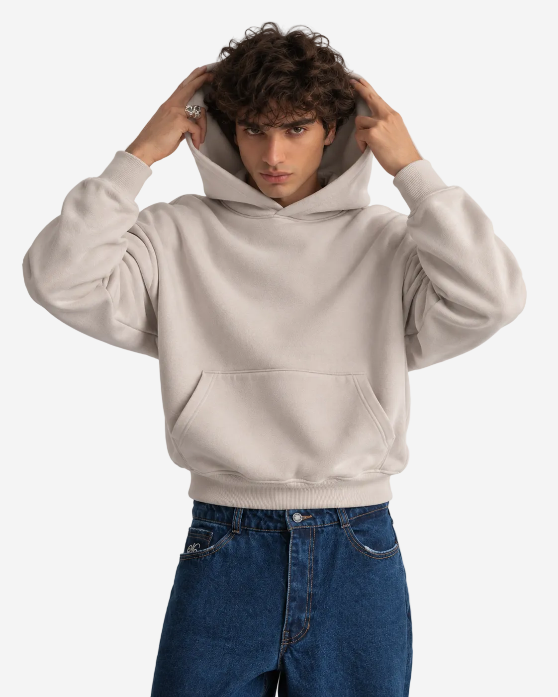 "Basic greige" hoodie
