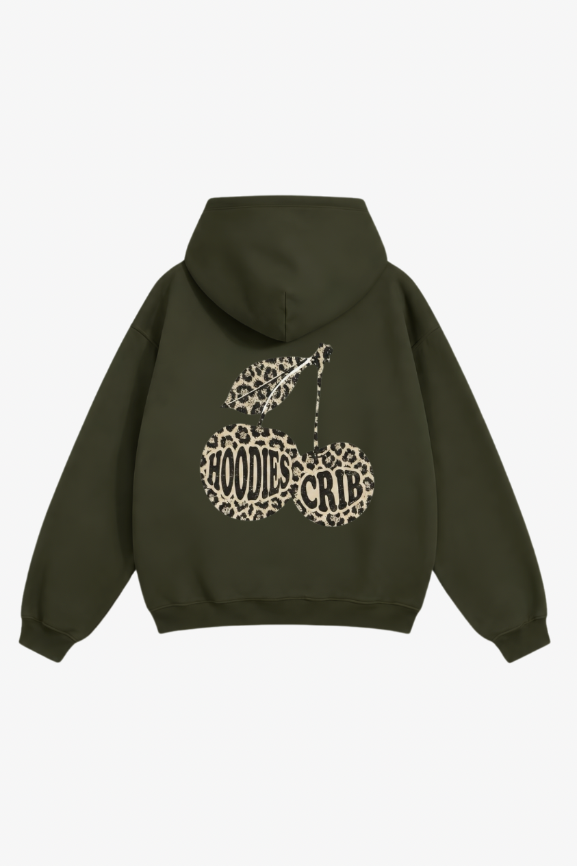 "Cherries leopard" hoodie