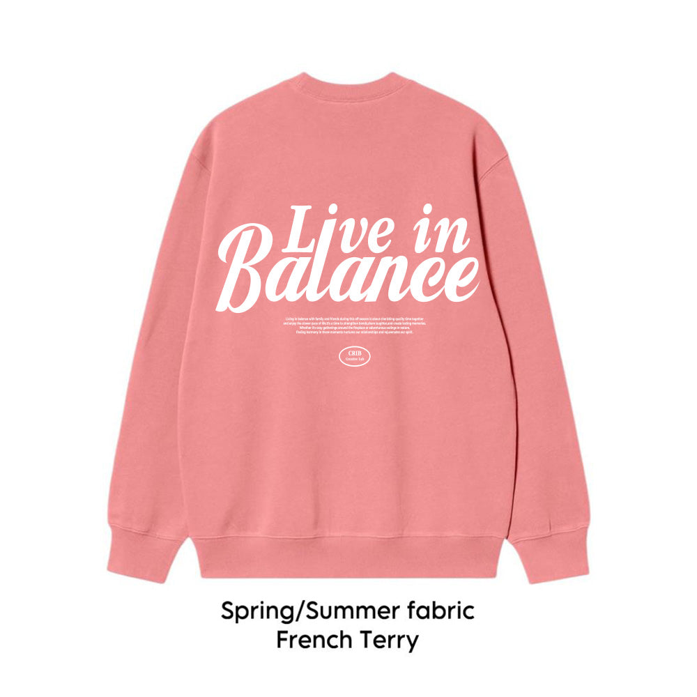 "Balance" sweatshirt crew-neck