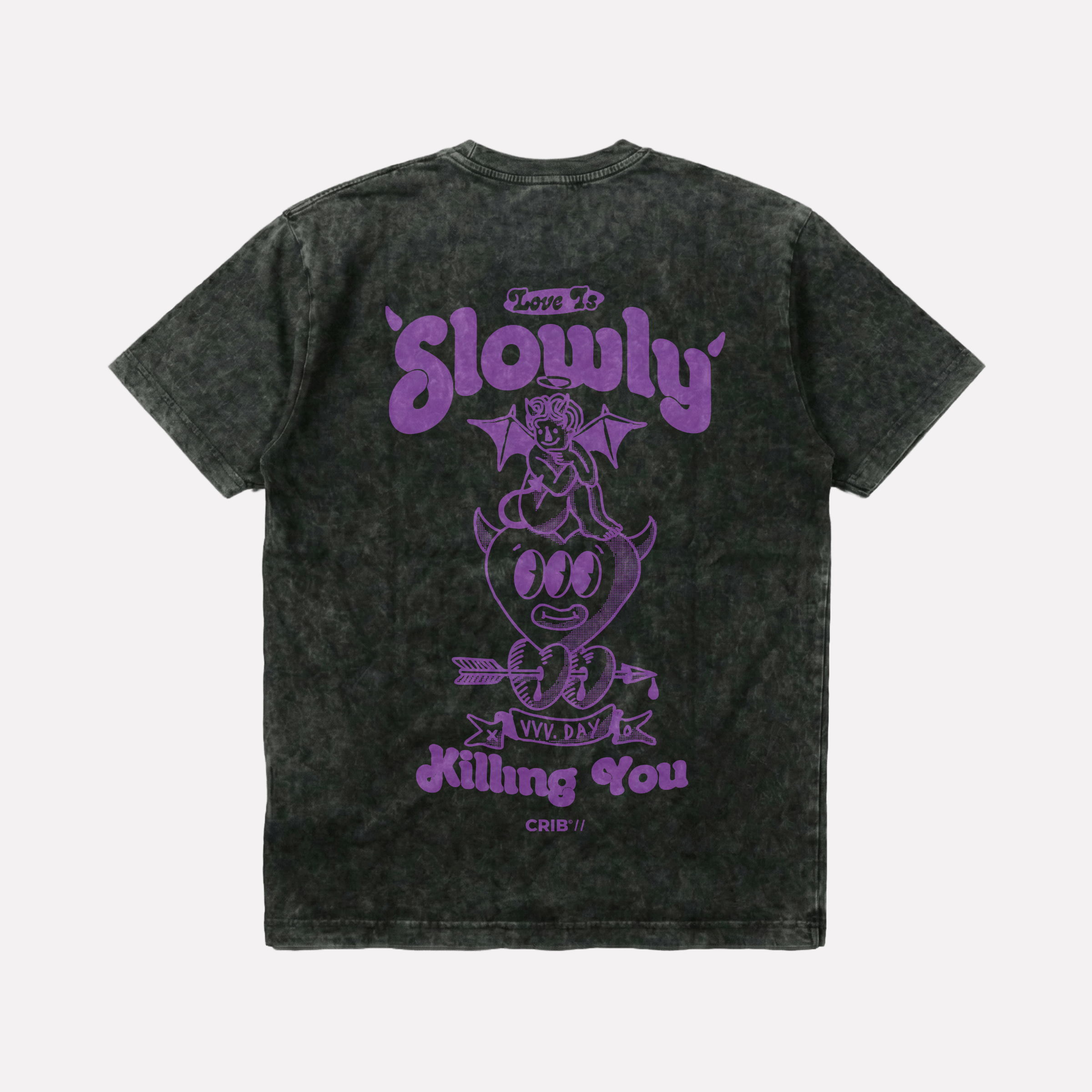 "Love is Killing" Acid Washed t-shirt