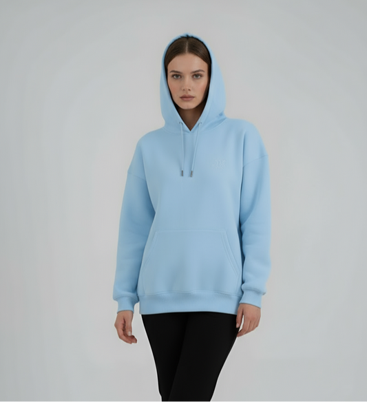 "Unisex Basic Baby Blue" hoodie