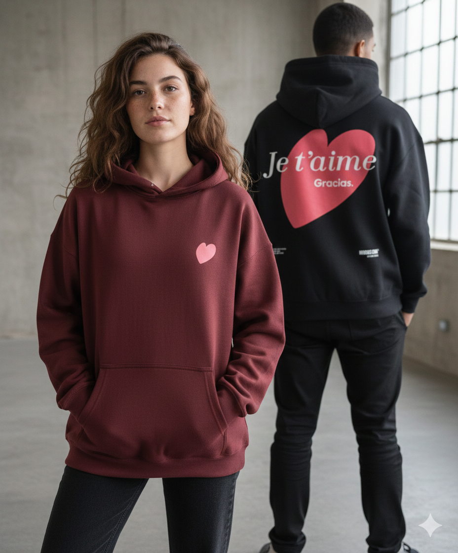 "Je t'aime" hoodie