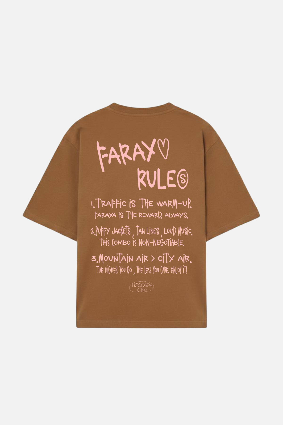 "FARAYA Rules" t-shirt