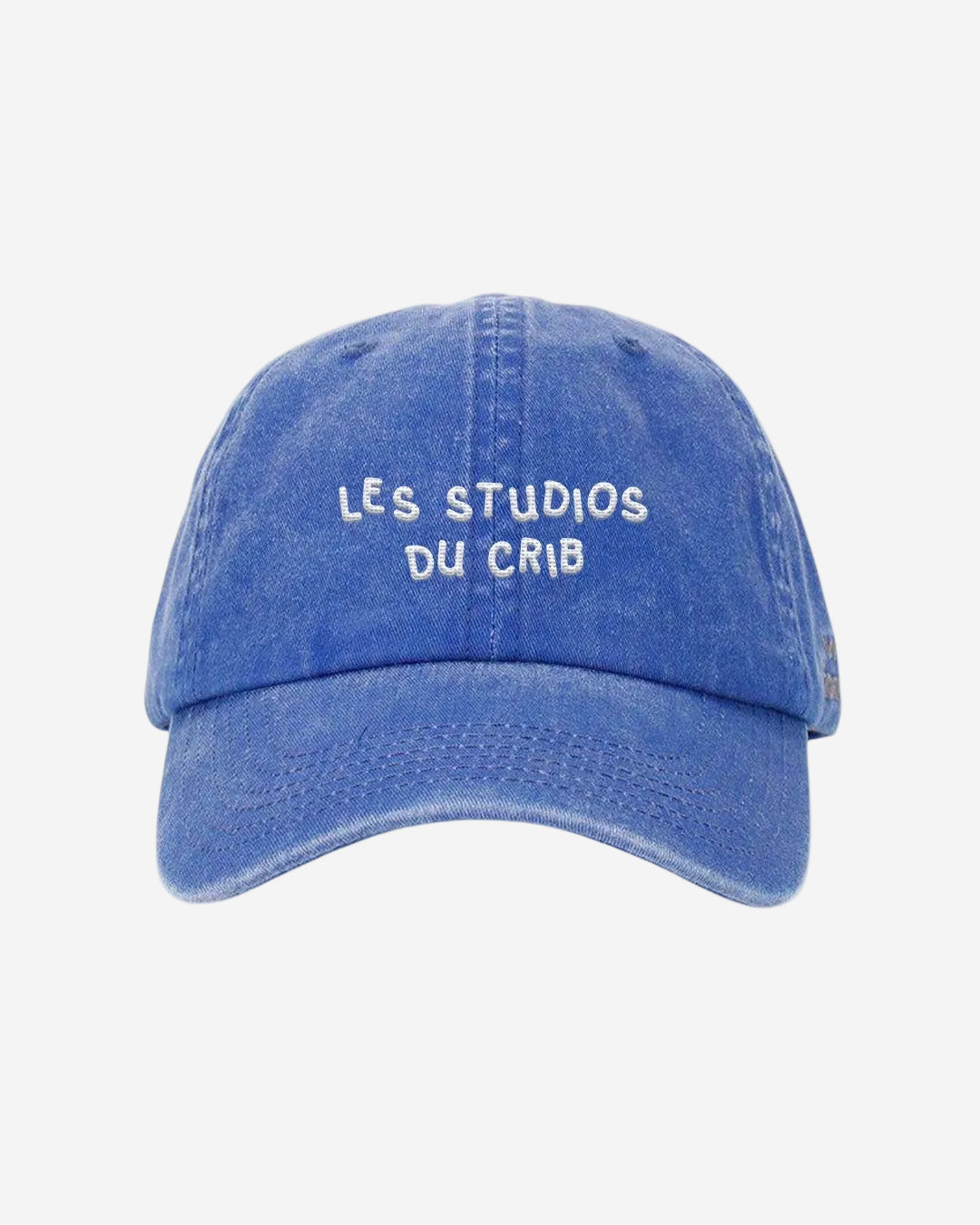 "Les Studios Du Crib" Blue cap acid washed