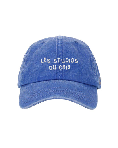 "Les Studios Du Crib" Blue cap acid washed