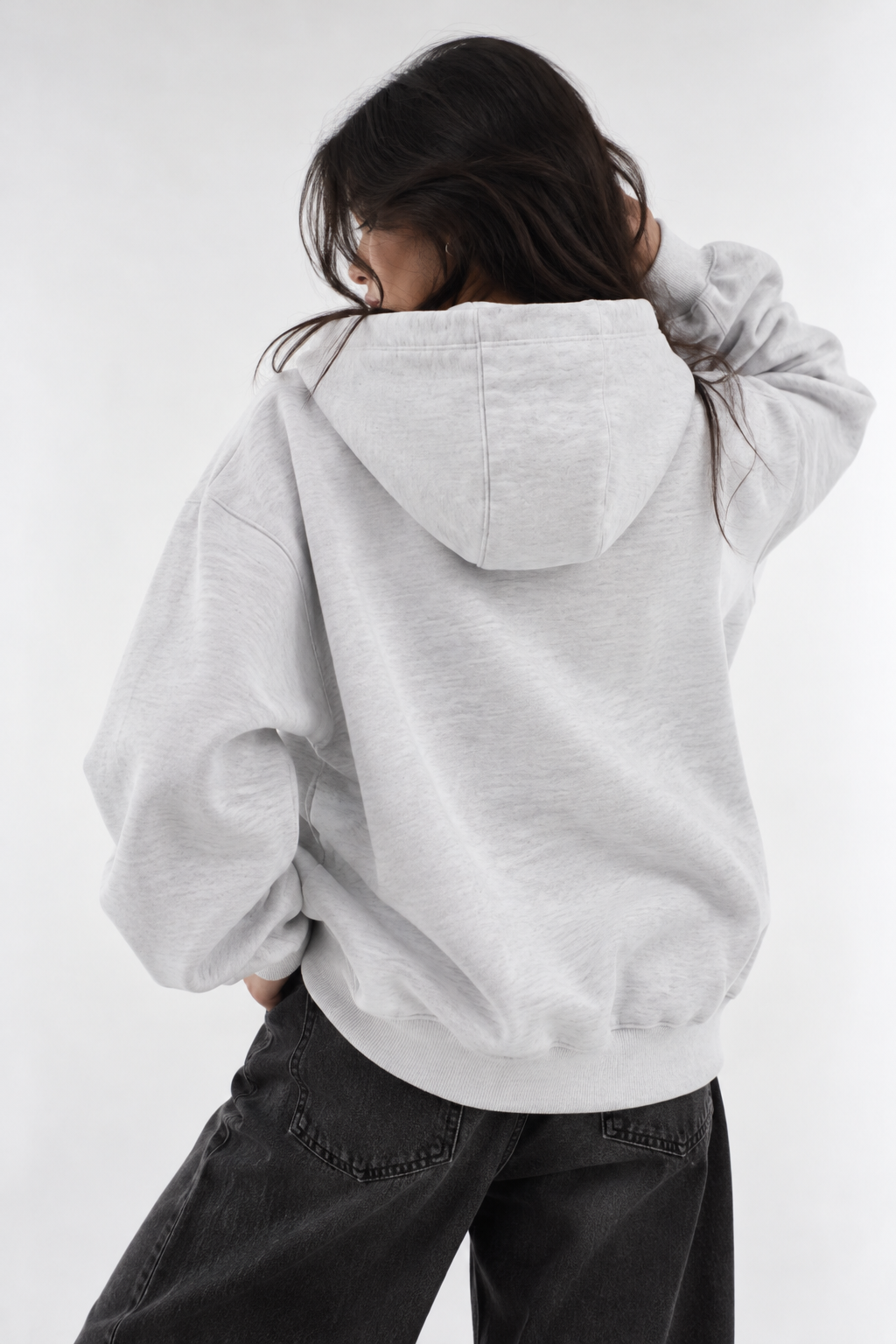 "Basic Heather grey" hoodie