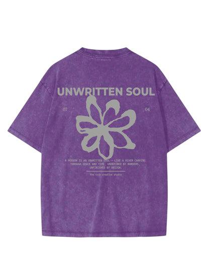 "Unwritten Soul" Acid Washed Oversized t-shirt