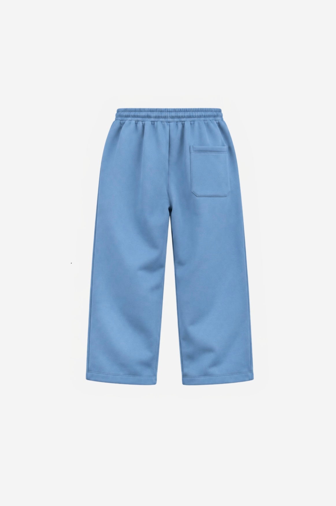 "Blue relaxed uncuffed" sweatpants