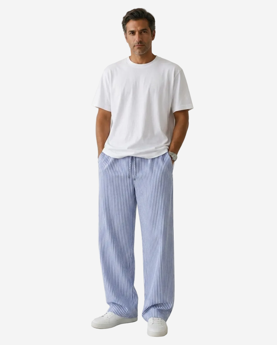 "Blue Striped" Sweatpants