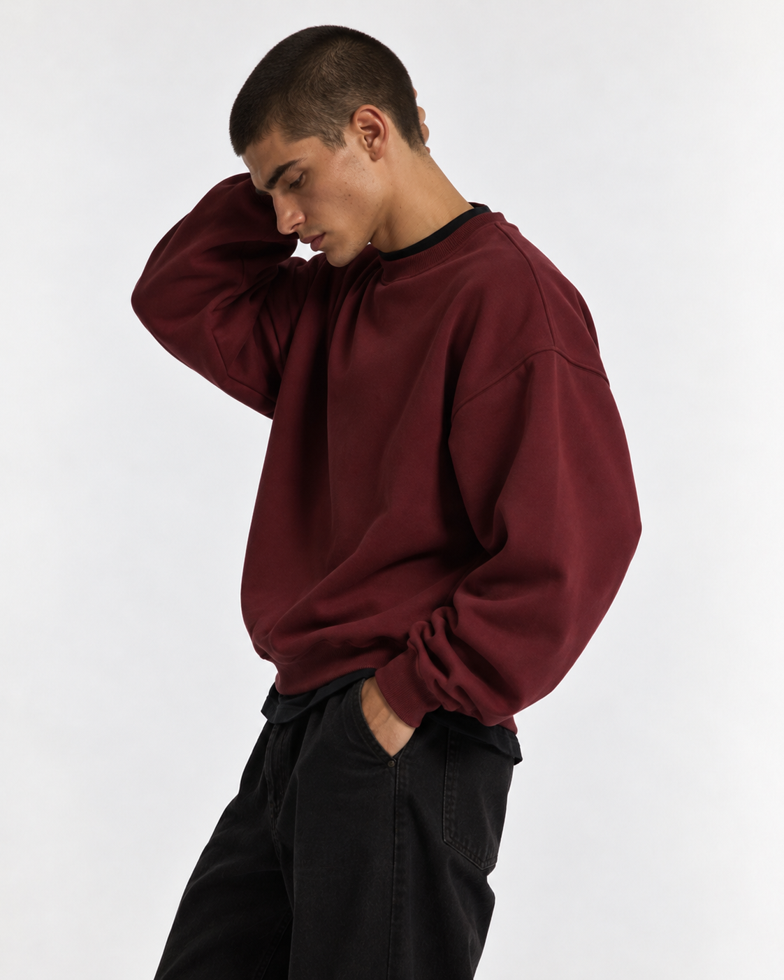 "Basic Burgundy" Sweater