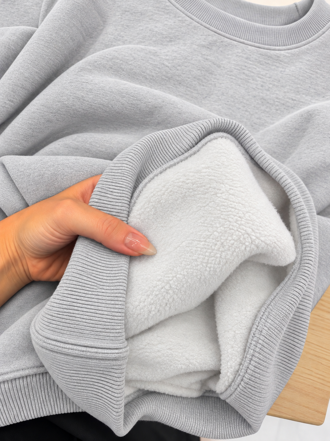 "Basic heather grey" sweater