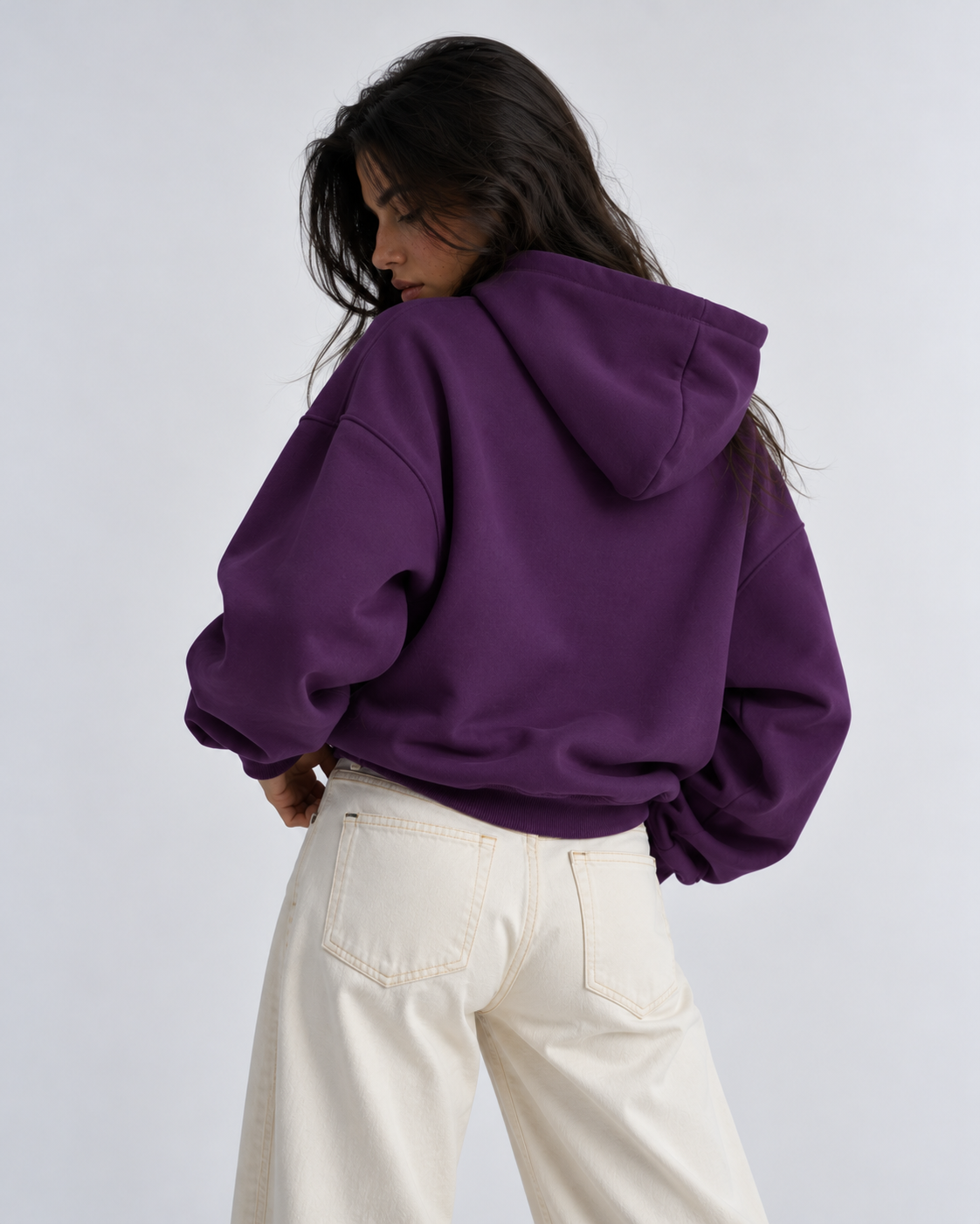 "Basic dark purple" hoodie