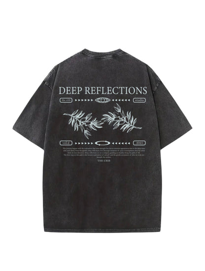 "Deep Reflections" Acid Washed Oversized t-shirt