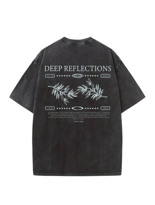 "Deep Reflections" Acid Washed Oversized t-shirt