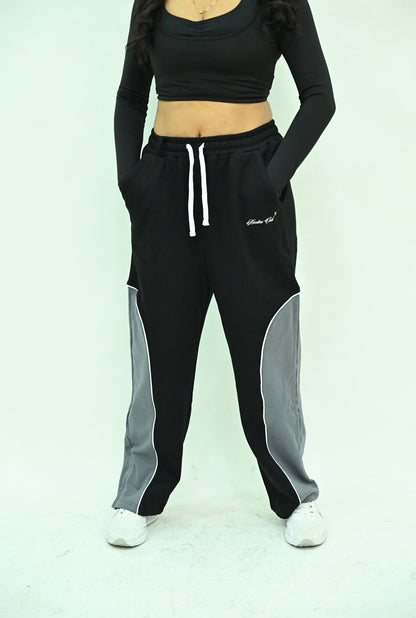 "Premium Baggy Uncuffed Sweatpants" black