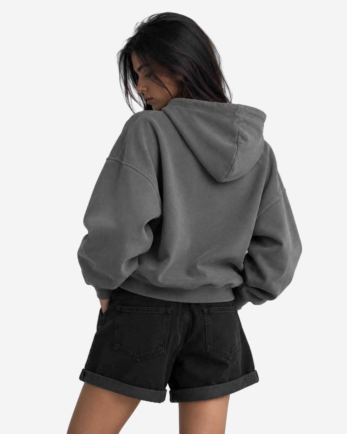 "Basic charocal grey" hoodie