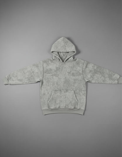 "Unisex Basic Acid-Washed Grey" hoodie