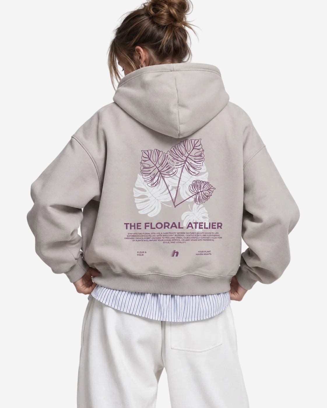 "Floral atelier" hoodie