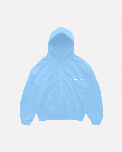 "Always late to the party" zip-up hoodie