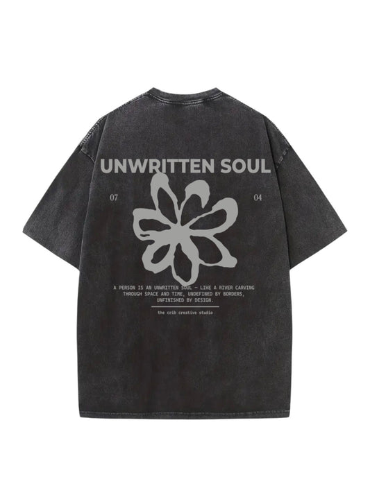 "Unwritten Soul" Acid Washed Oversized t-shirt