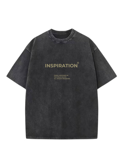 "Inspiration" Acid Washed Oversized t-shirt