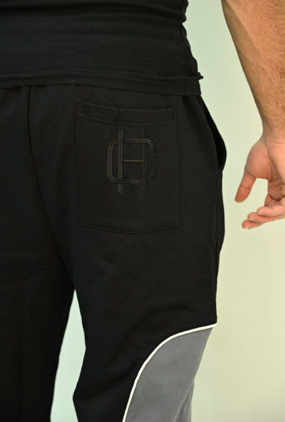 "Premium Baggy Uncuffed Sweatpants" black
